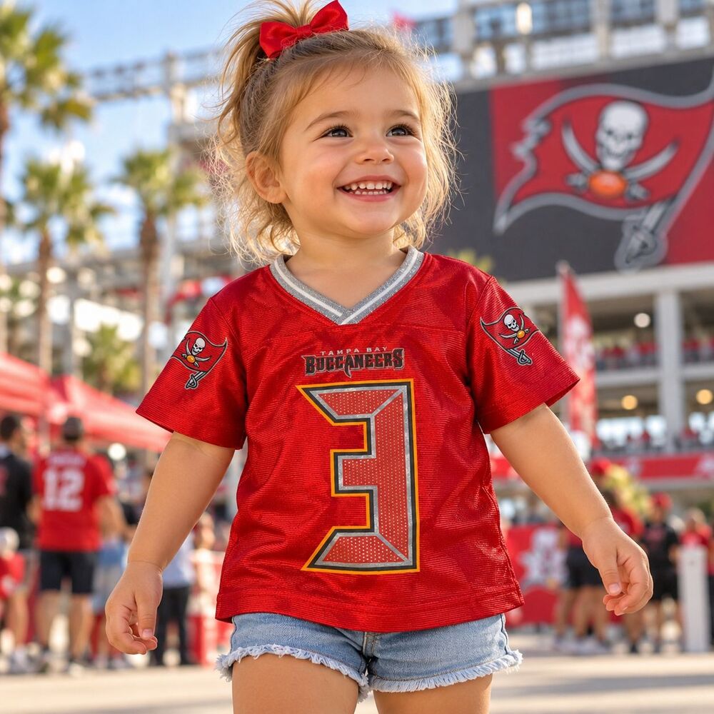 Jameis Winston Tampa Bay Buccaneers Jersey Toddler 2T Red NFL Team Apparel #3